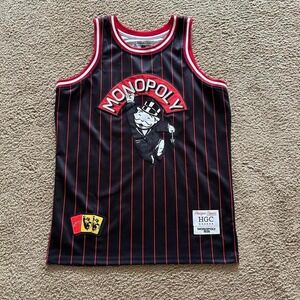 Custom Black and Red Monopoly Jersey from Allstar Elite Headgear Classics